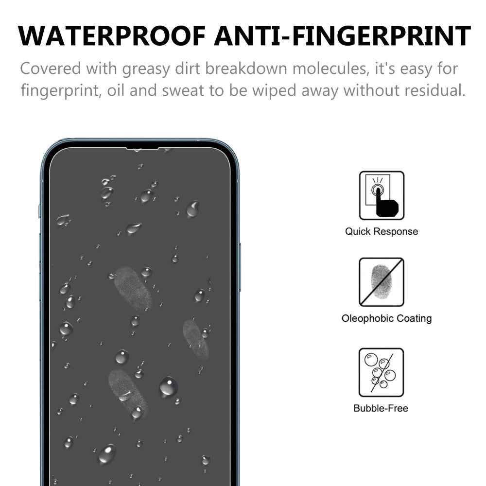 iPhone 13 / 13 Pro Herdet Beskyttelsesglass - Case Friendly  - Gjennomsiktig