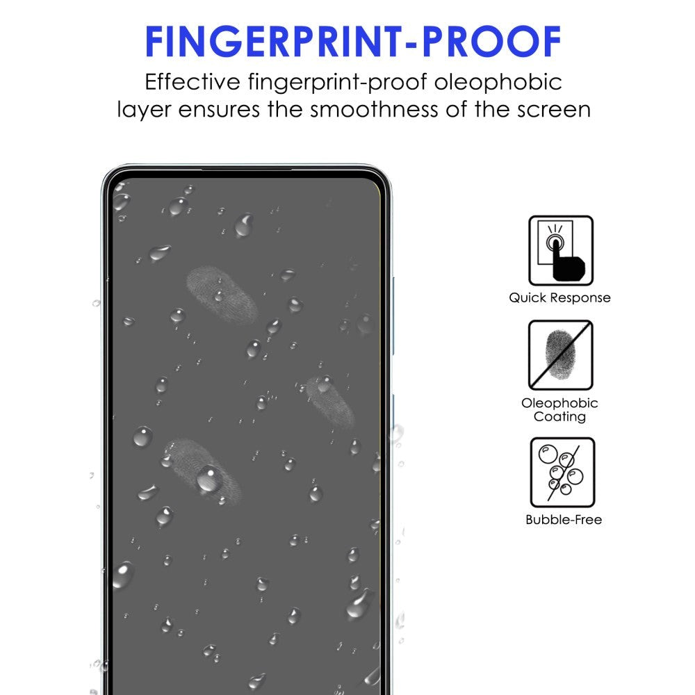 Samsung Galaxy A73 (5G) Skjermbeskytter i Glass - Full-fit - Svart Kant