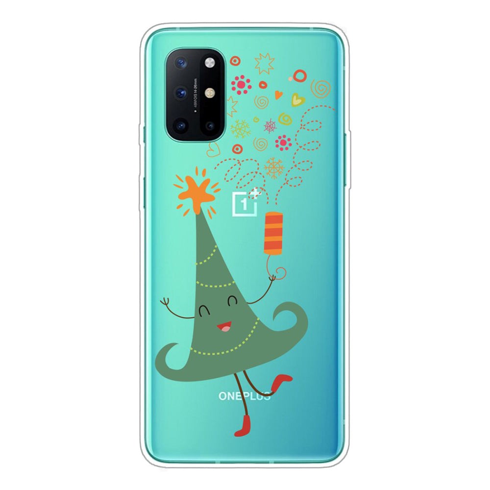 OnePlus 8T Fleksibelt Plast Jule Deksel - Juletre