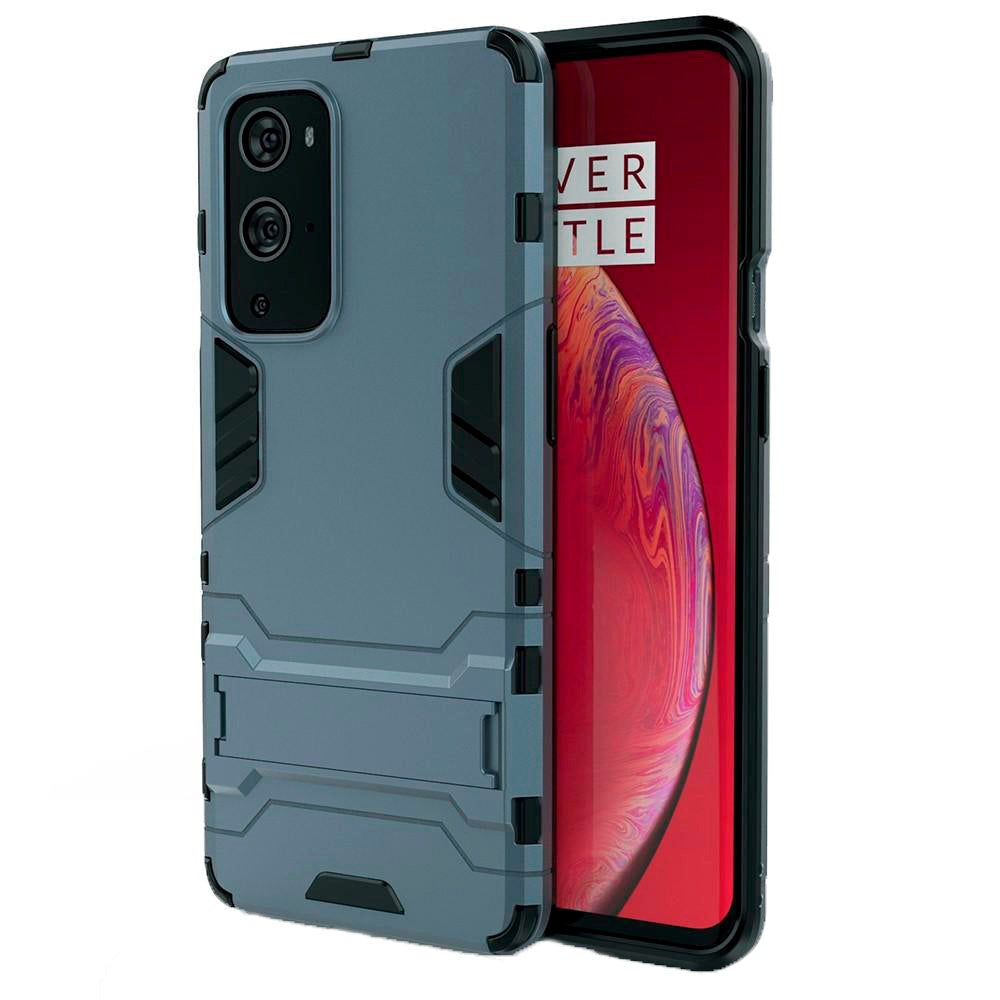 Oneplus 9 Pro Håndverker Deksel med Kickstand - Blå