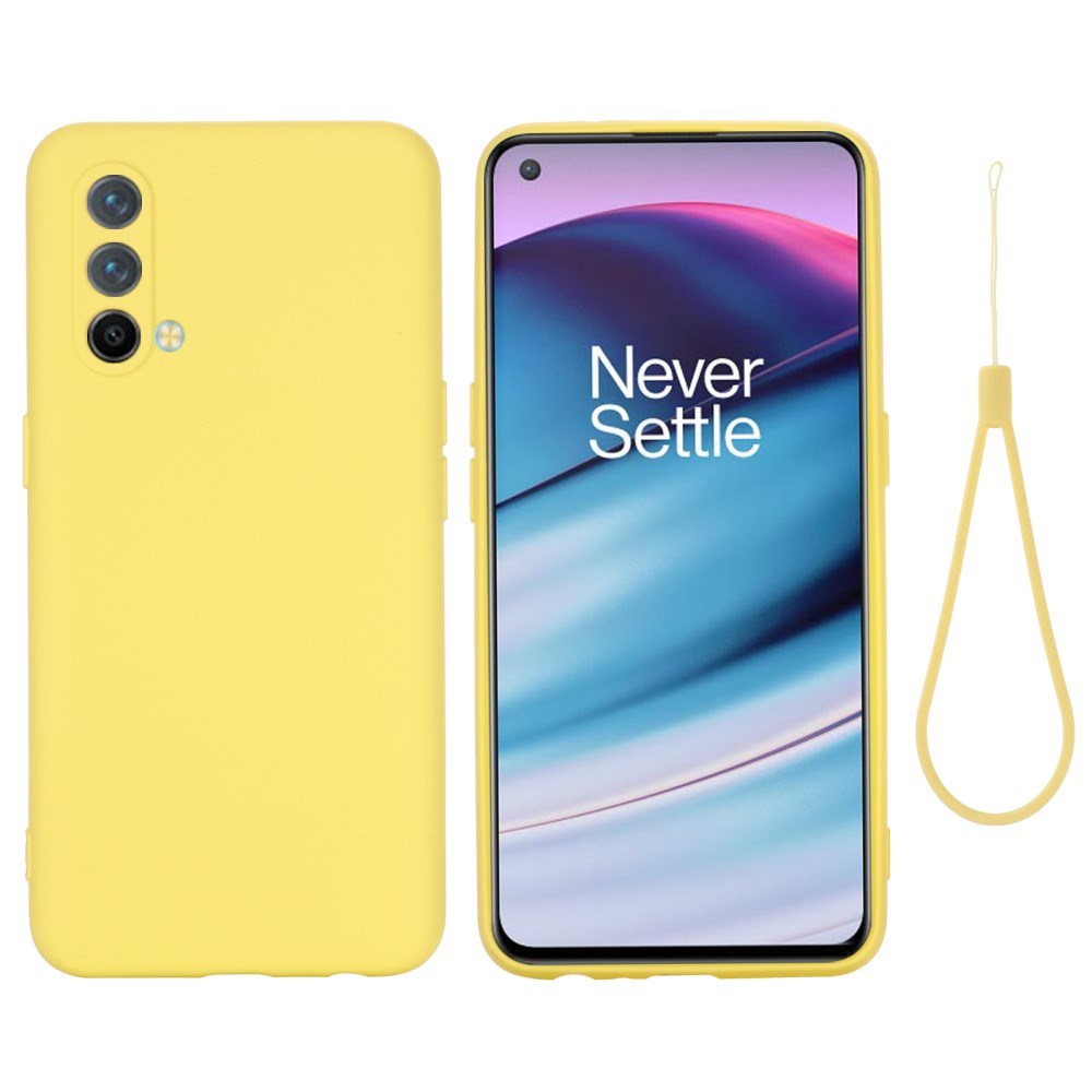 EIDERWOOD OnePlus Nord CE (5G) Liquid Silikon Deksel m. Stropp - Gul