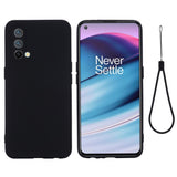 EIDERWOOD OnePlus Nord CE (5G) Liquid Silikon Deksel m. Stropp - Svart