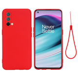 EIDERWOOD OnePlus Nord CE (5G) Liquid Silikon Deksel m. Stropp - Rød