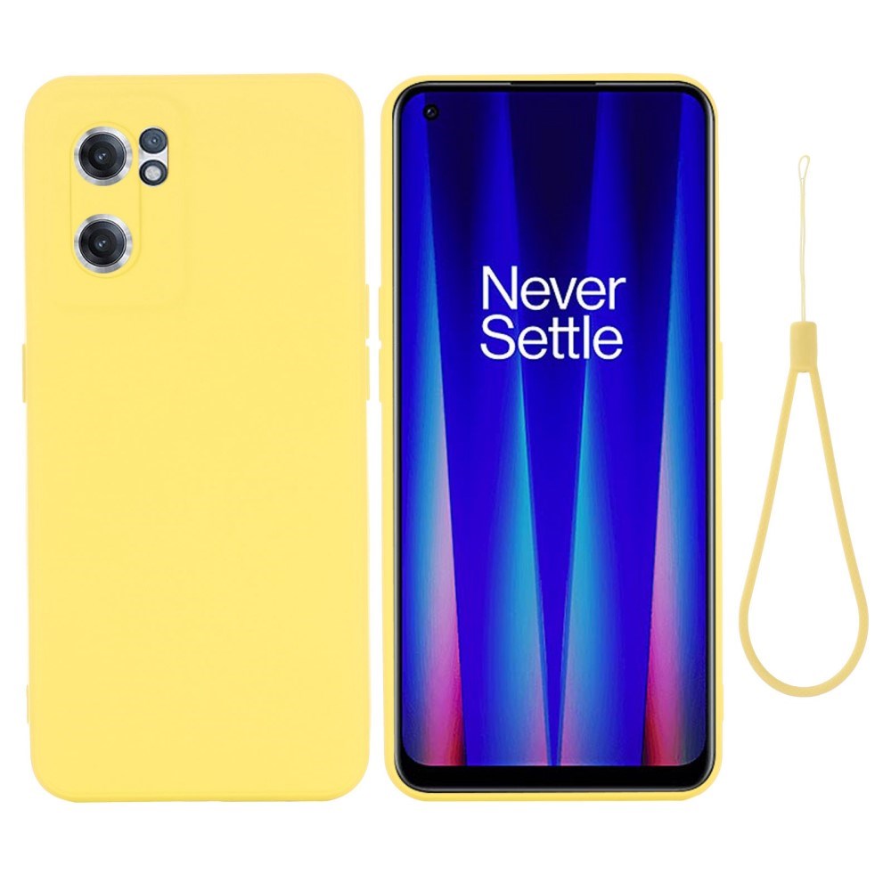 EIDERWOOD OnePlus Nord CE 2 (5G) Liquid Silikon Deksel m. Stropp - Gul