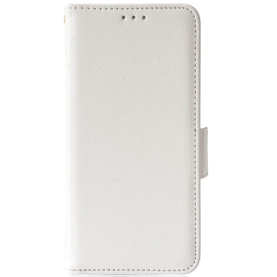 Doogee N40 Pro PU Litchi Skin Flip Deksel med Lommebok - Hvit