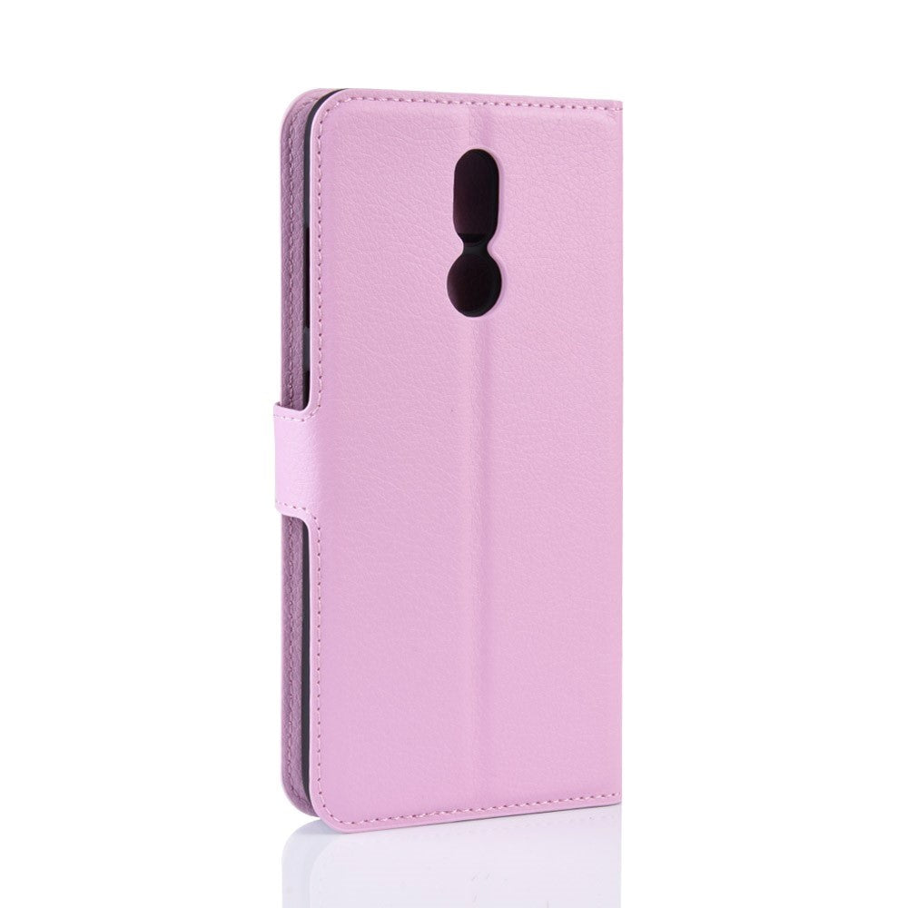 Nokia 3.2 Skinn Flip Deksel m. Lommebok - Pink