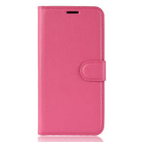 Nokia 2.3 Litchi  PU Skinndeksel  m. Lommebok - Rosa