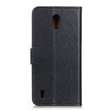 Nokia 1.3 PU Skinn Flip Deksel m. stativ & Kortholder - Sort