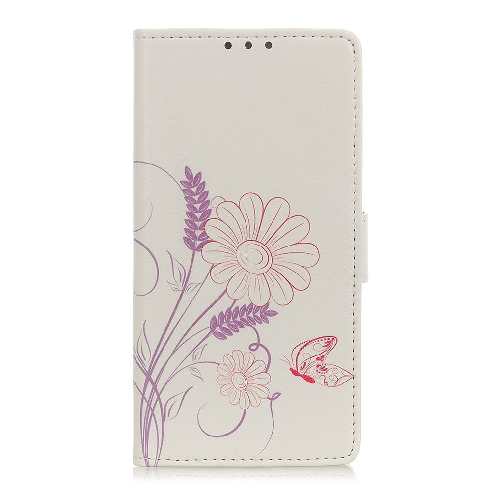 Nokia 5.3 Skinndeksel med Lommebok - Blomster og sommerfugl