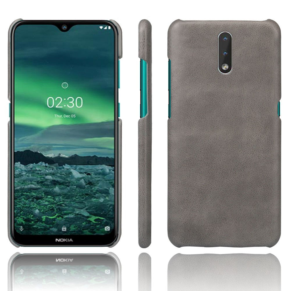 Nokia 2.3 Skinnpolstret Plastdeksel - Grå