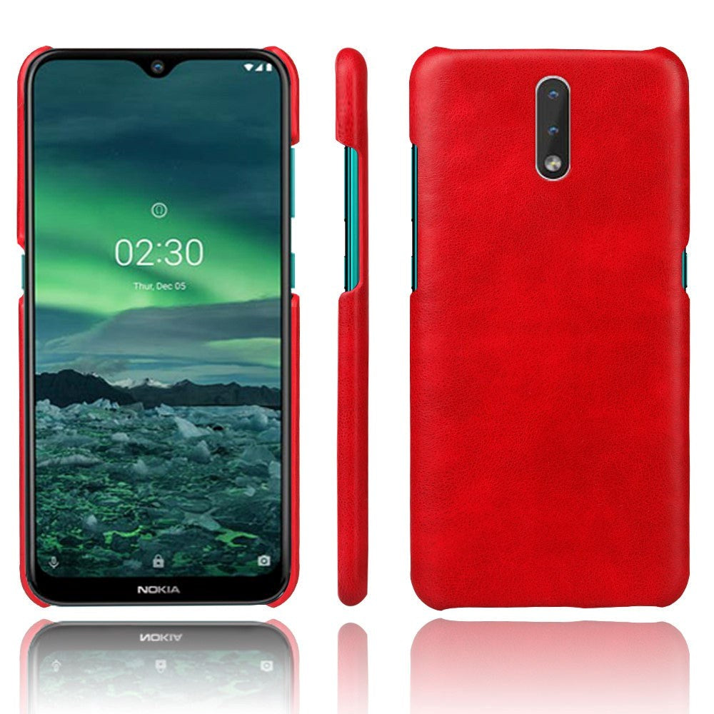 Nokia 2.3 Skinnpolstret Plastdeksel - Rød