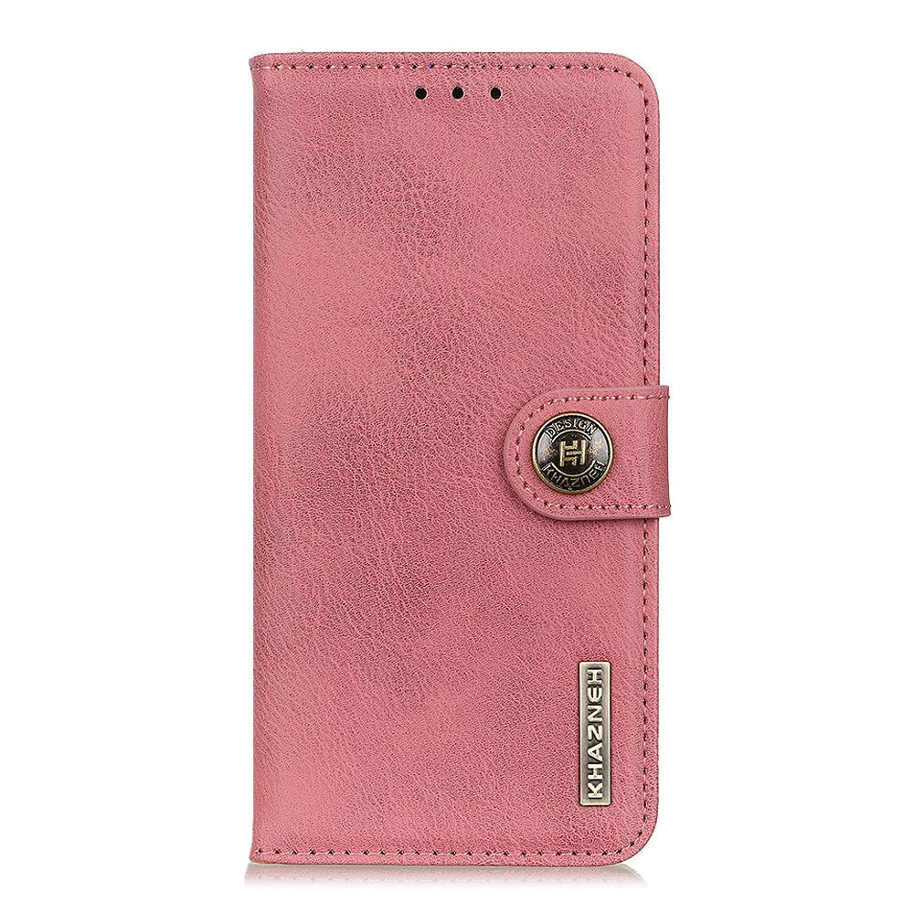 Nokia 5.3 KHAZNEH Retro  PU Skinndeksel  m. Lommebok - Rosa