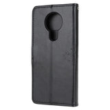 Nokia 5.3 PU Skinn Flip Deksel m. Lommebok - Ugler i Tre  Sort