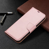 Nokia 3.4 PU Skinn Flip Deksel m. Litchi Tekstur - Rose Gold