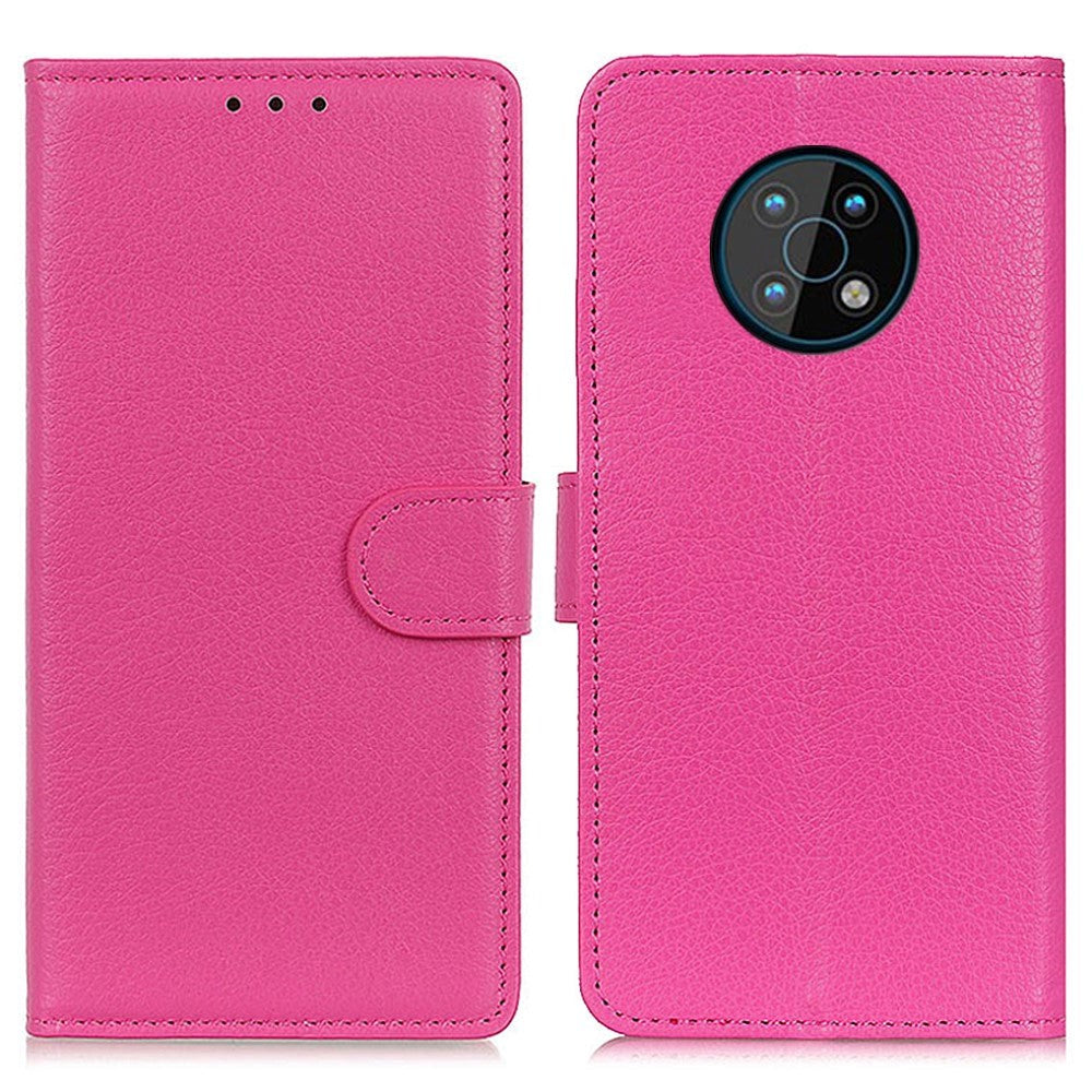 Nokia G50 Litchi Kunstskinn Flip Deksel med Lommebok - Rosa