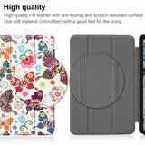 Nokia T20 Kunstskinn Flip Deksel med Stativfunksjon - Sommerfugler