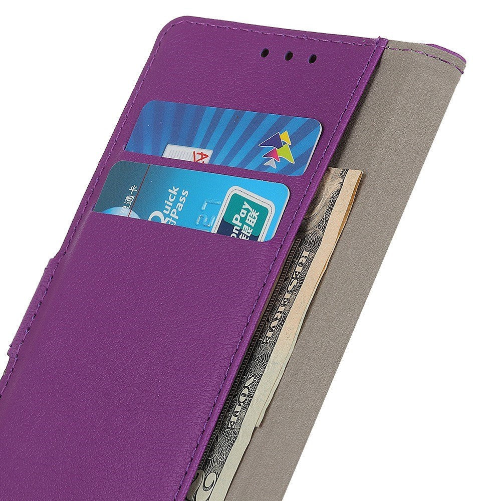 Nokia C2 2nd Edition PU Skin Flip Deksel med Lommebok - Lilla