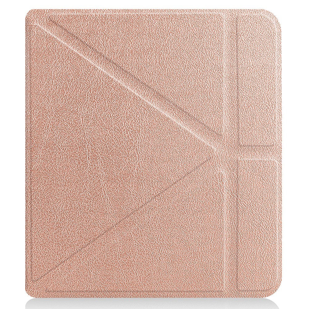 Kobo Libra 2 Origami Kunstskinn Deksel - Rose Gold