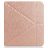 Kobo Libra 2 Origami Kunstskinn Deksel - Rose Gold