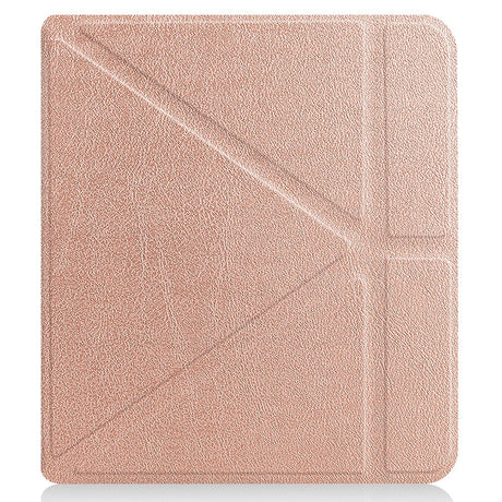 Kobo Libra 2 Origami Kunstskinn Deksel - Rose Gold