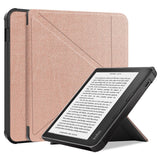 Kobo Libra 2 Origami Kunstskinn Deksel - Rose Gold