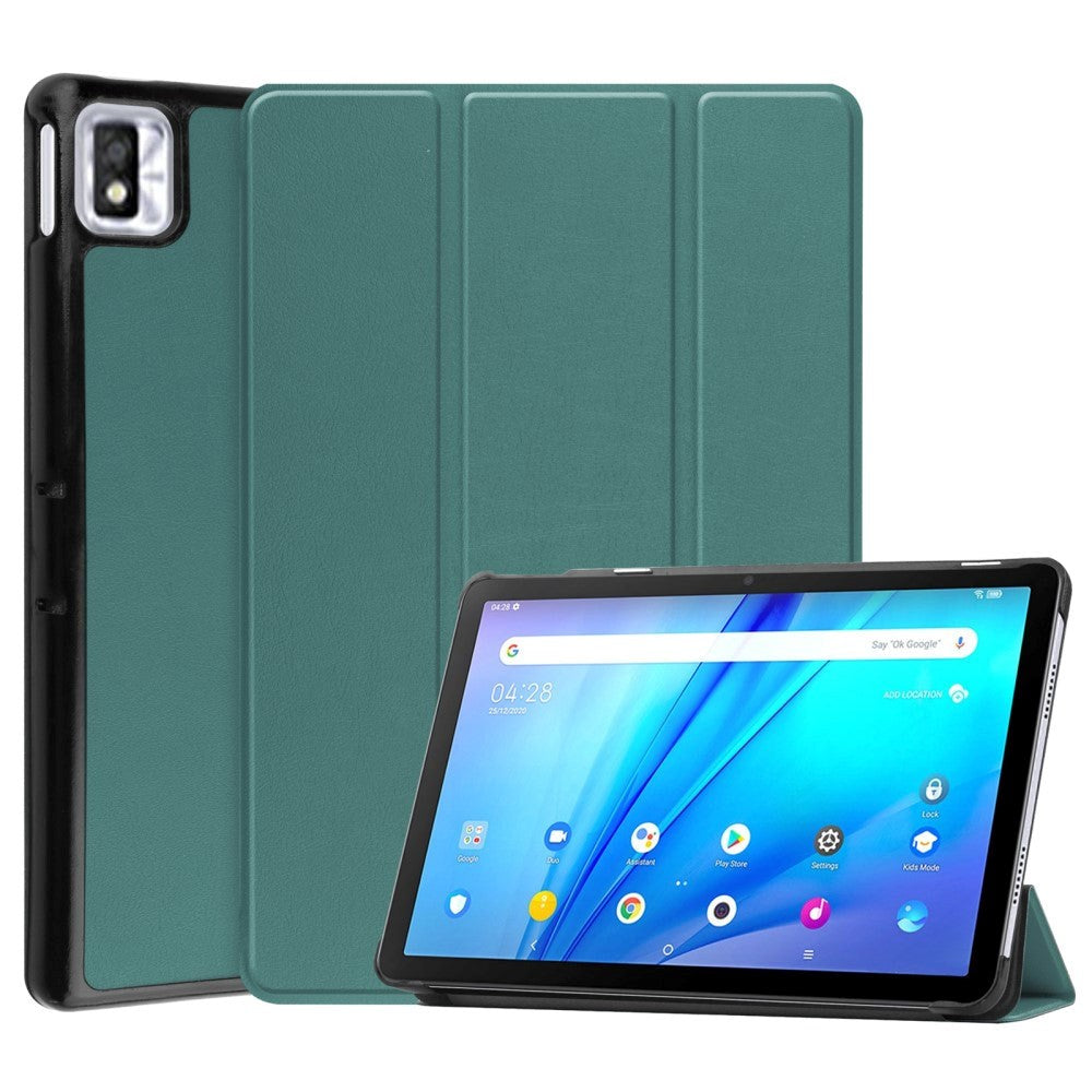 TCL Tab 10S Tri-fold Skinn Flip Deksel - Grønn