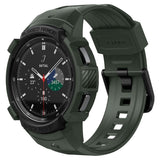 Samsung Galaxy Watch 4 Classic (46mm) SPIGEN Rugged Armor Pro Deksel - TPU Deksel inkl. Stropp - Grønn