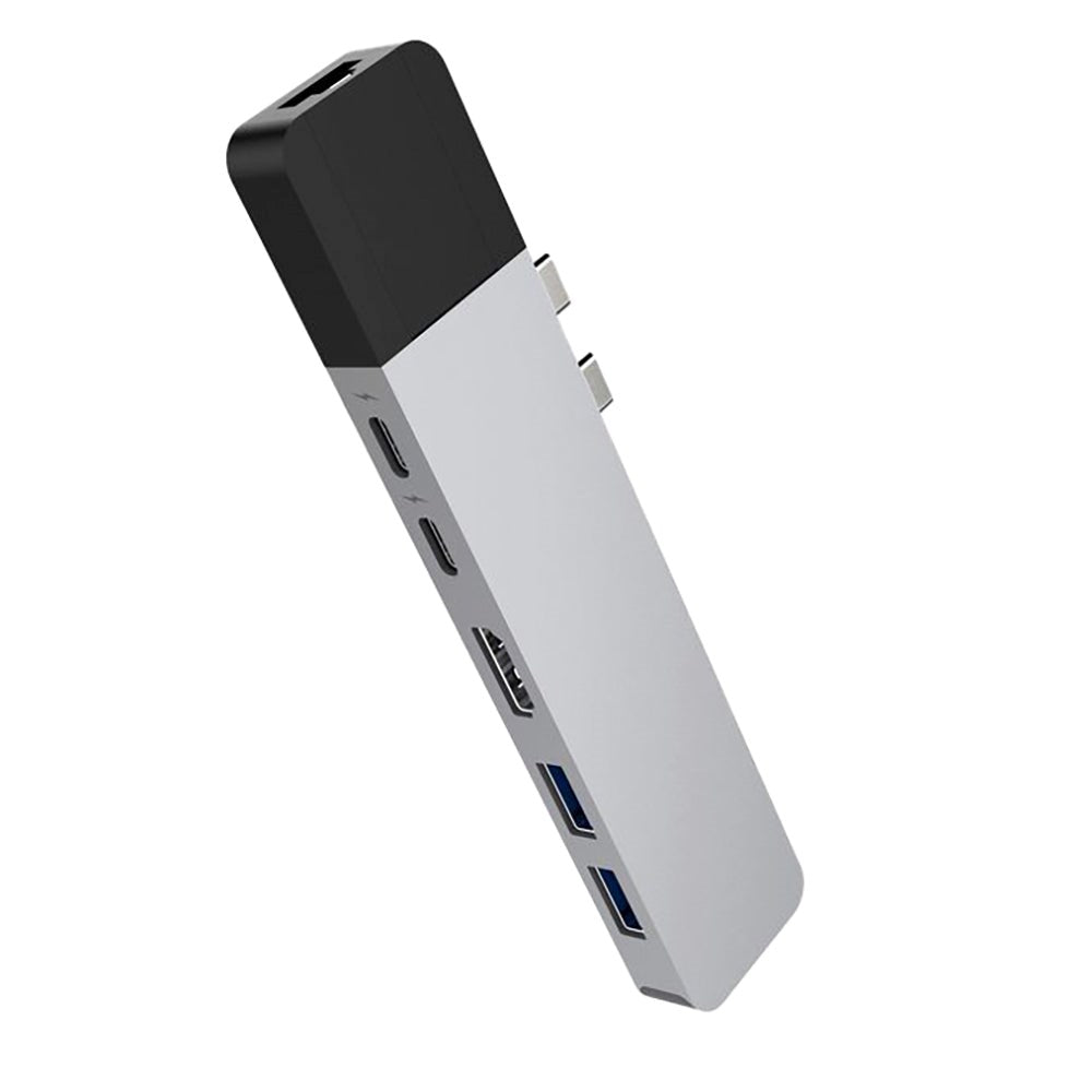 Hyperdrive Net USB-C Multi Adapter 6-i-2 - Sølv