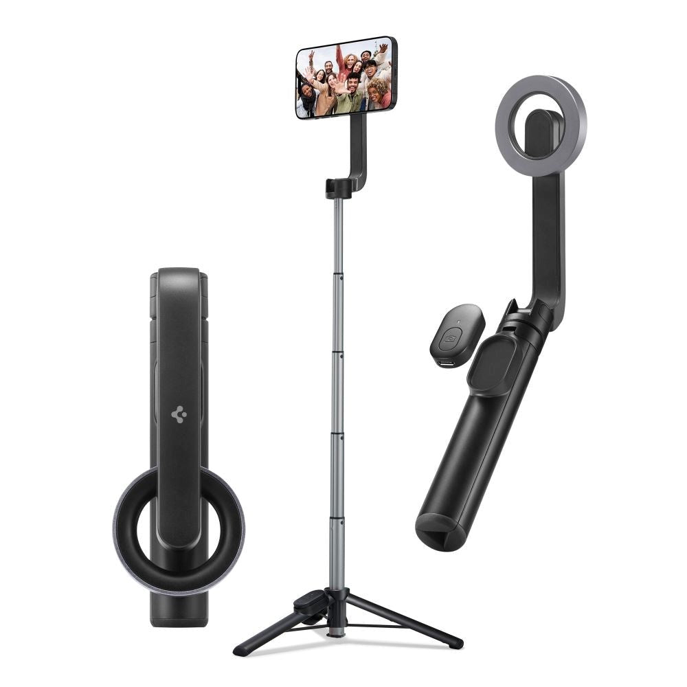 Spigen S570W MagSafe Bluetooth Selfie Stick - Selfie Rod m. Tripod & Button Release - Svart