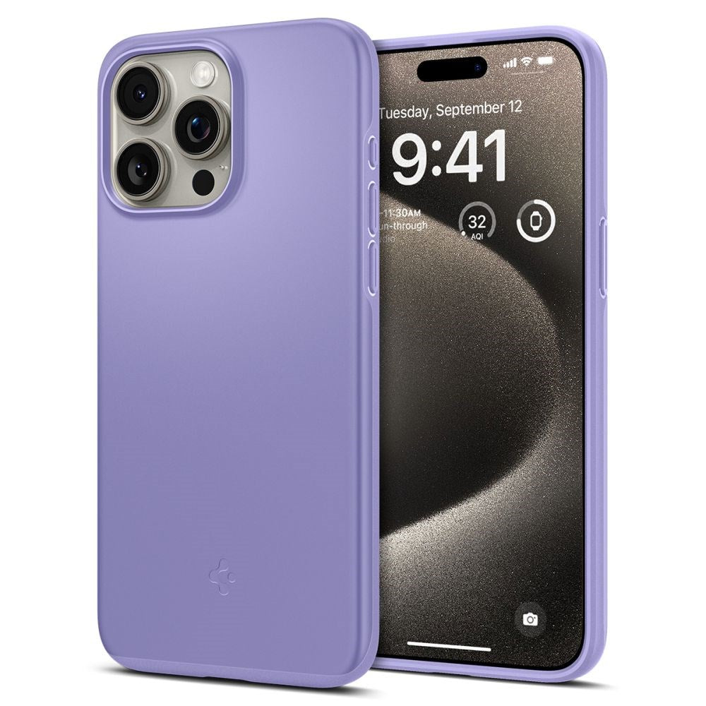 iPhone 15 Pro Max Spigen Thin Fit Deksel - Iris Purple