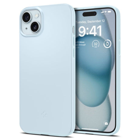 iPhone 15 Spigen Thin Fit Deksel - Mute Blue