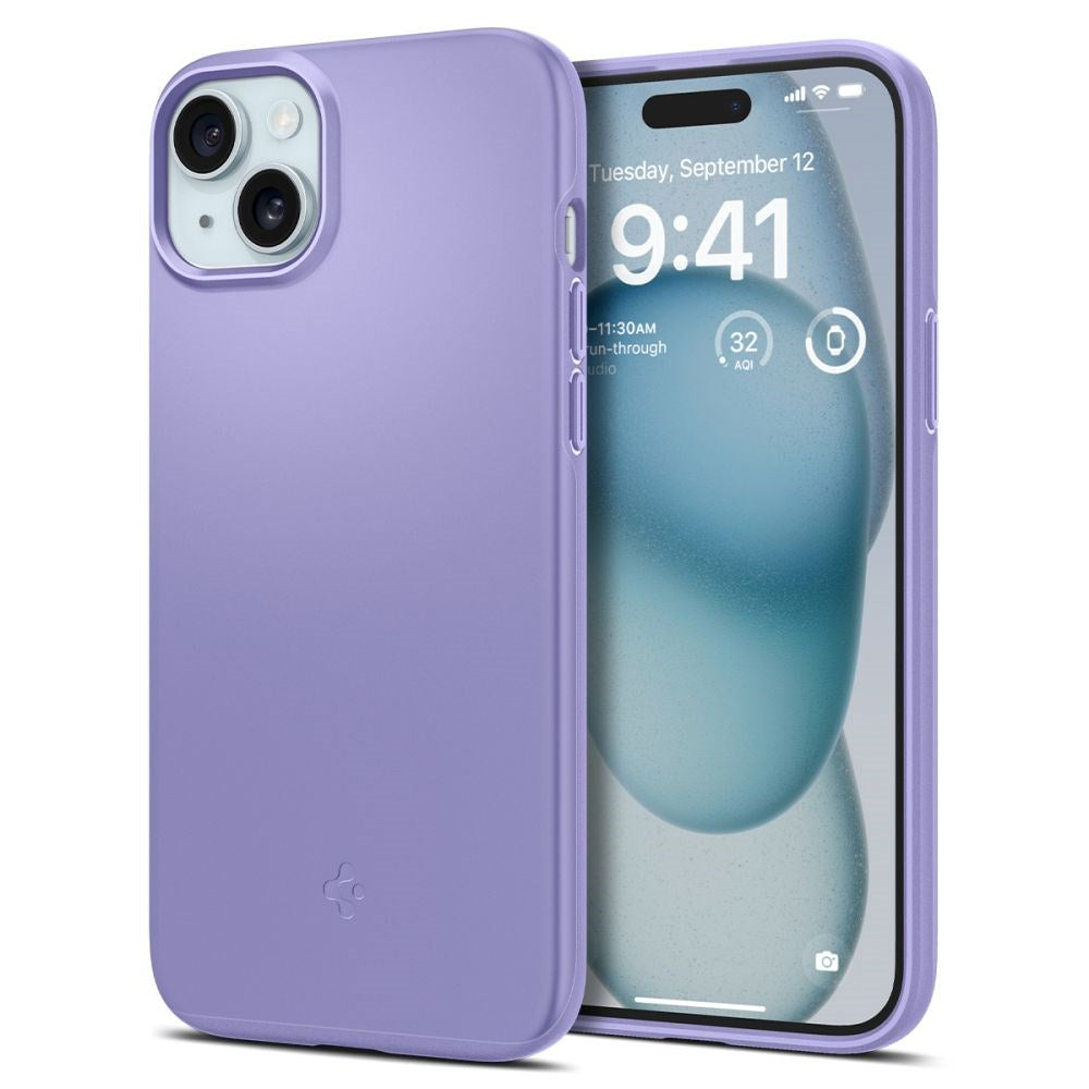 iPhone 15 Spigen Thin Fit Deksel - Iris Purple