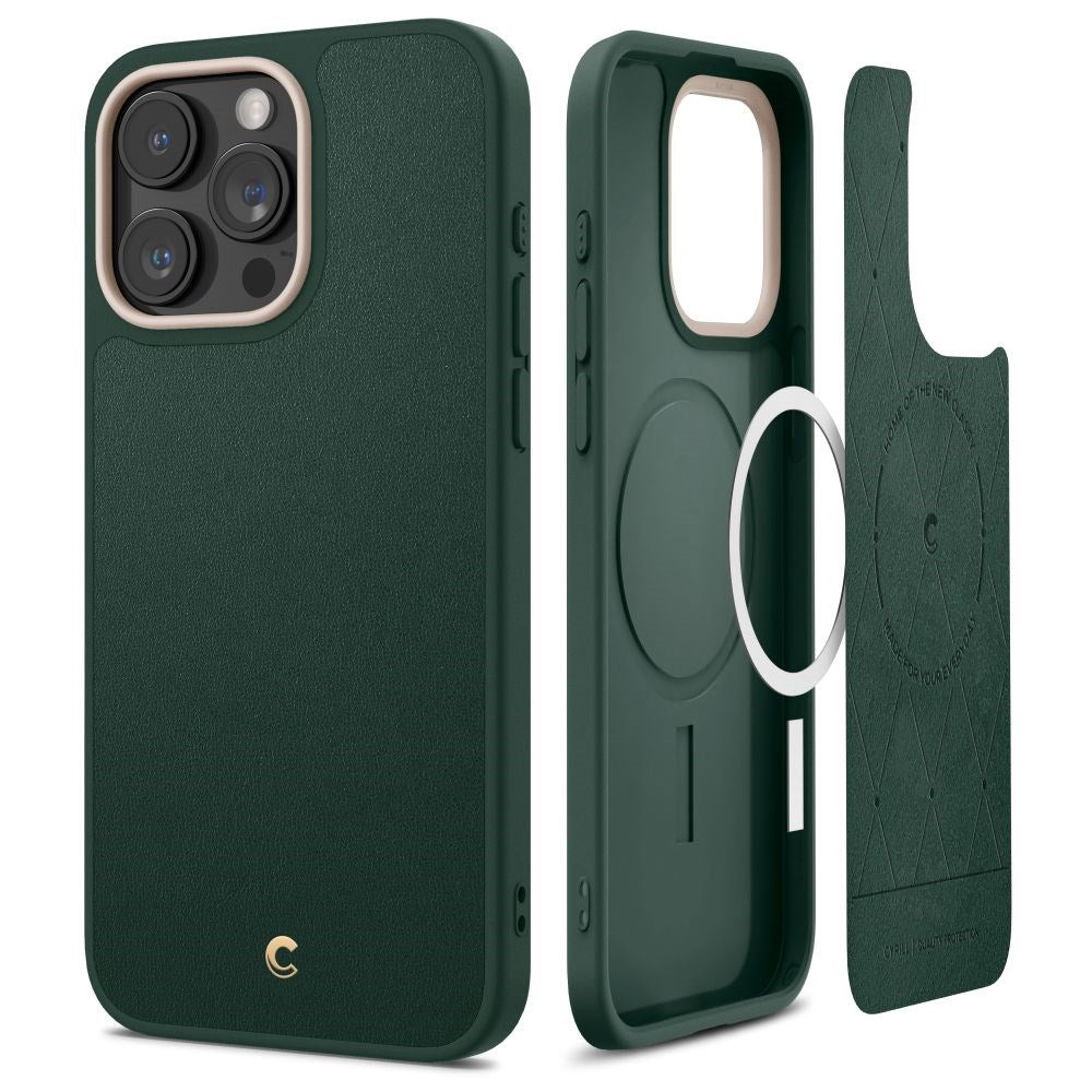 iPhone 15 Pro Cyrill Kajuk Mag Hybrid Deksel - MagSafe Kompatibel - Forest Green