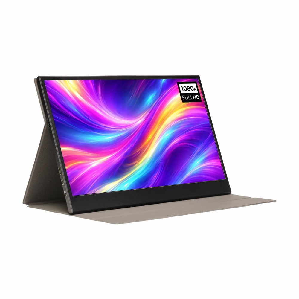Denver PMO-15604 15.6" Bærbar Skjerm m. Flip Deksel - Svart