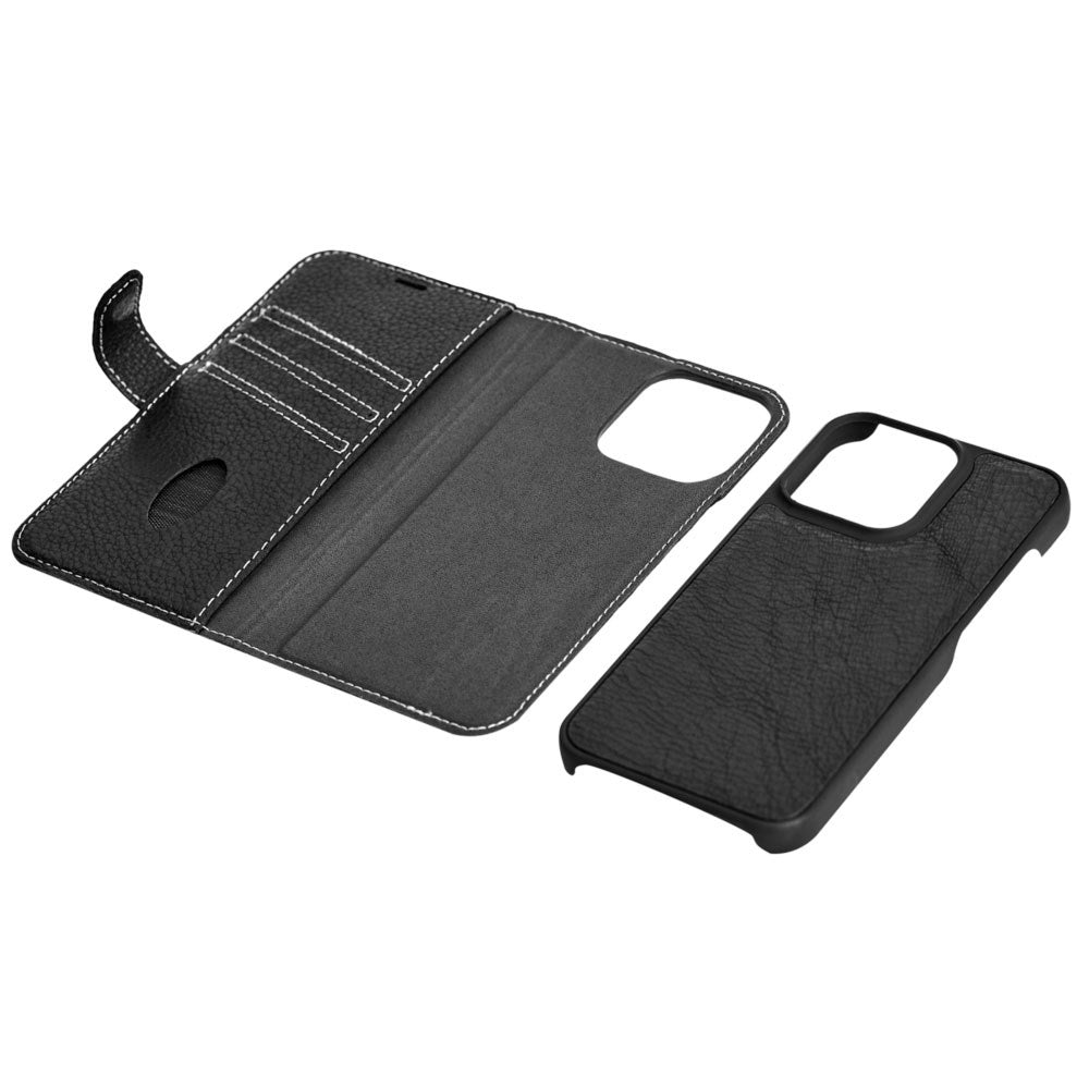 iPhone 13 Pro Max Essentials 2-i-1 Skinn Flip Deksel - Svart