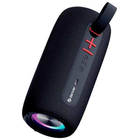 Denver Trådløs Bluetooth-Høyttaler med Innebygd Dynamisk Lys - Svart