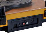 Denver VPL-230 Platespiller med 2 x 10W Innebygde Høyttalere - Svart / Tre