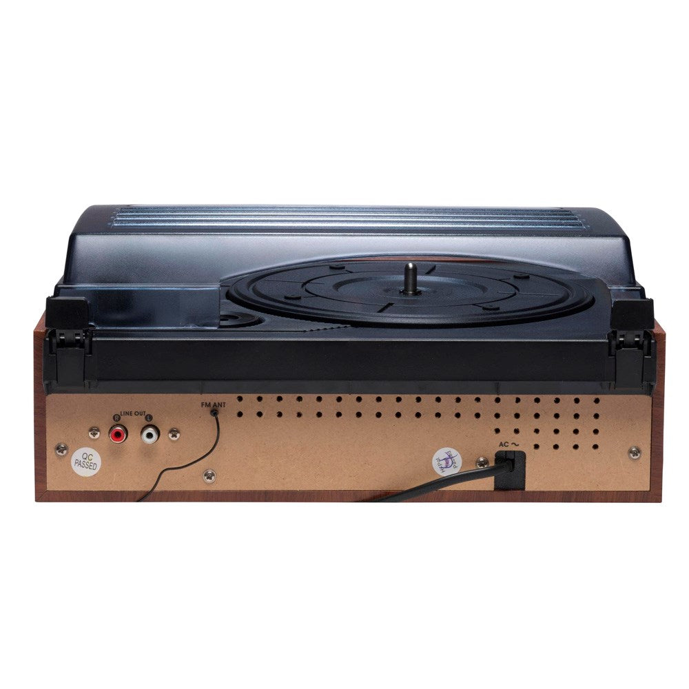 Denver VPR-190MK3 Platespiller med 2 x 15W Innebygde Høyttalere & FM-Radio - Brun