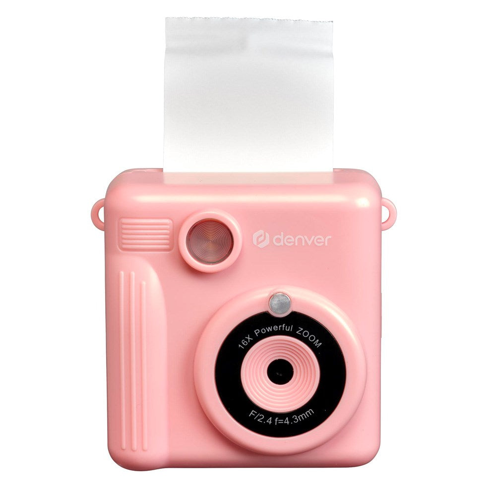Denver KPC-1363 Digitalt Barnekamera med Innebygd Termisk Skriver - Rosa