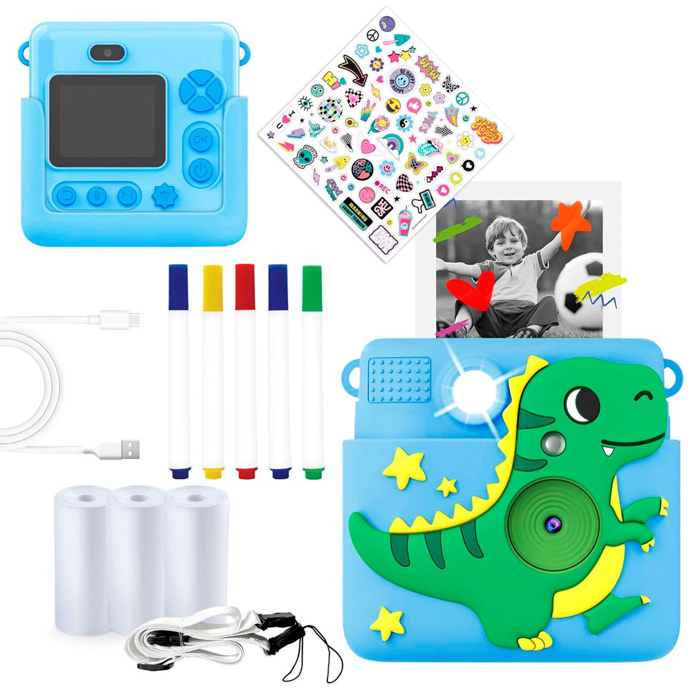 Denver KPC-1363 Digitalt Barnekamera med Innebygd Termisk Skriver - Blå