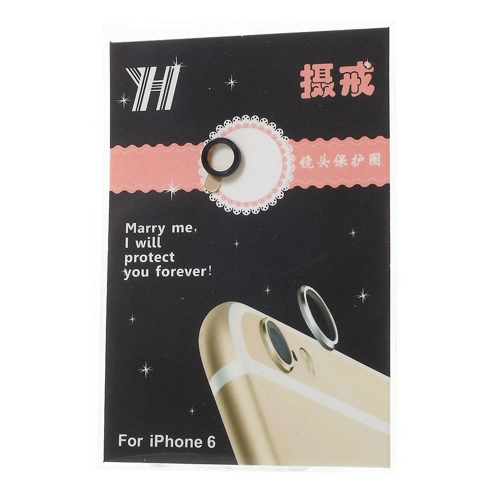 iPhone 6 / 6s Bagkameralinse Metal Beskyttelses Ring Space Grey