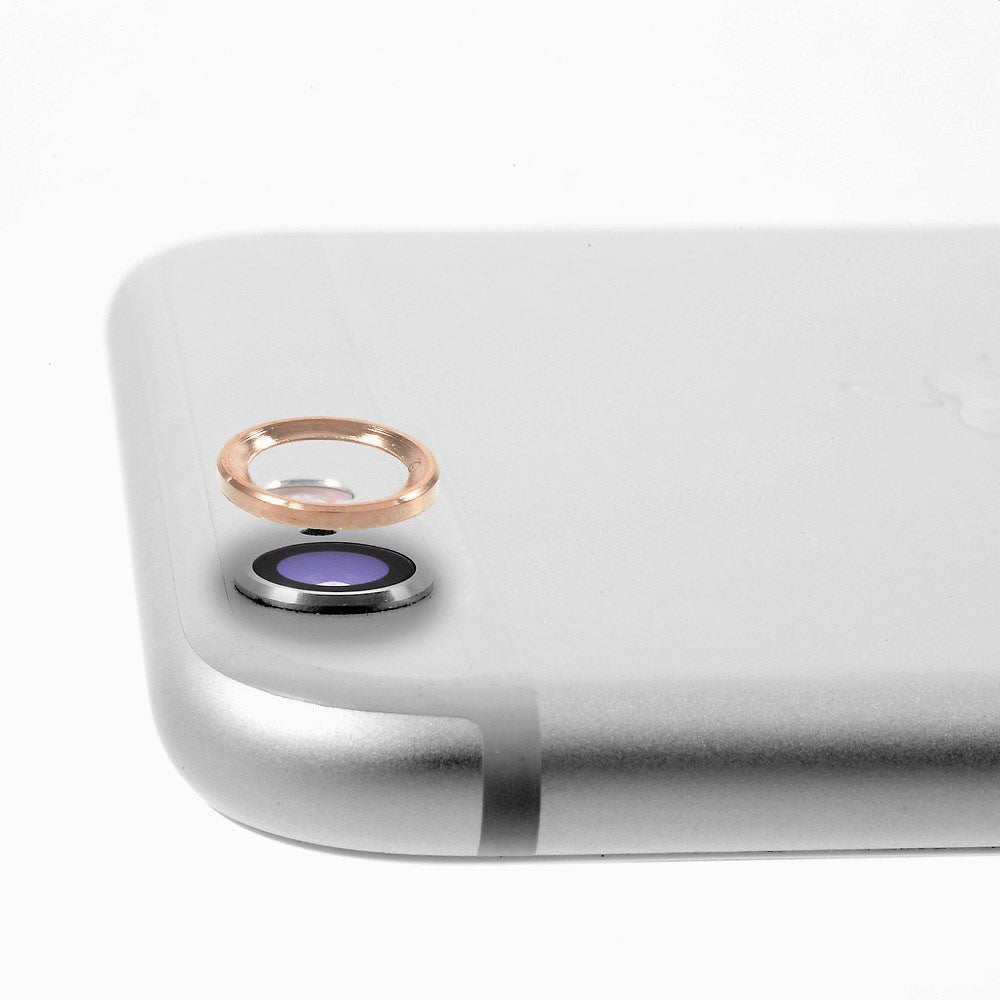 iPhone 6 / 6s Bagkameralinse Metal Beskyttelses Ring Rose Gull