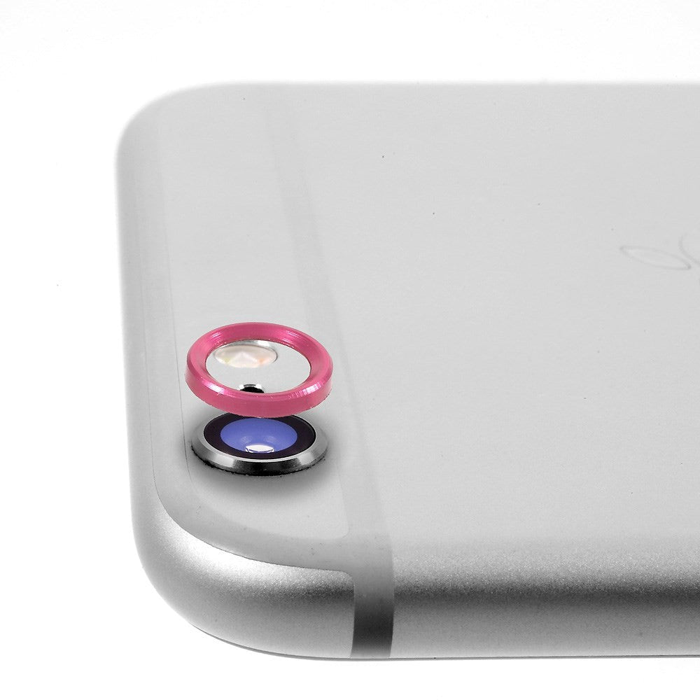 iPhone 6 Plus / 6s Plus Kameralinse Metal Beskyttelses Ring Pink