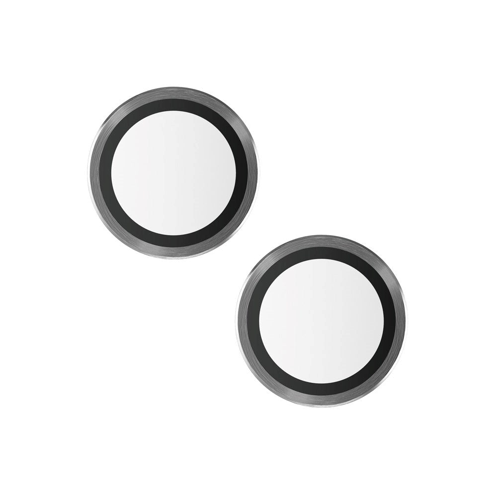 iPhone 15 / 15 Plus PanzerGlass Hoops - Kamerabeskyttelse - Gjennomsiktig / Svart