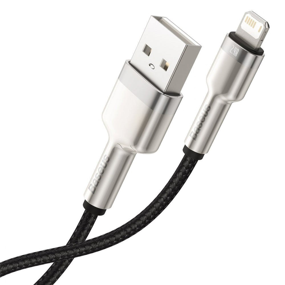 Baseus Cafule USB-A til Lightning Kabel - 2m - Svart / Sølv