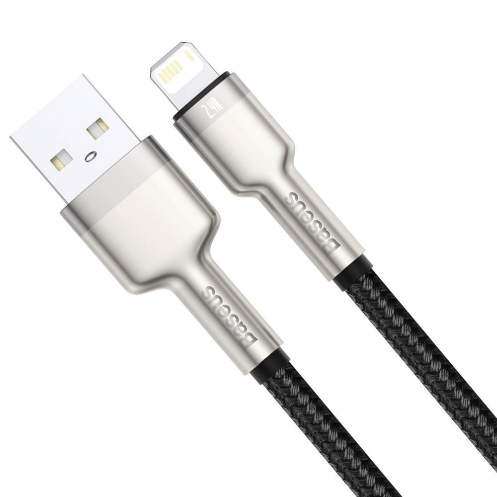 Baseus Cafule USB-A til Lightning Kabel - 2m - Svart / Sølv