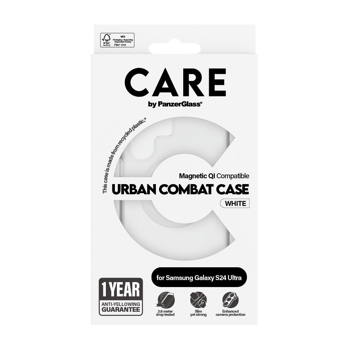 CARE by PanzerGlass Samsung Galaxy S24 Ultra FLAGSHIP Urban Combat-deksel - Transparent