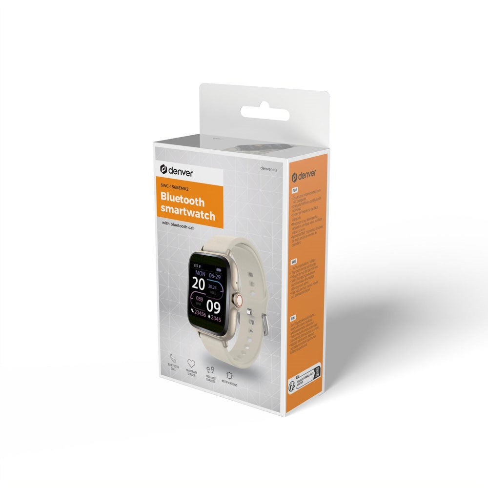 Denver SWC-156BEMK3 Bluetooth Smartklokke – Beige