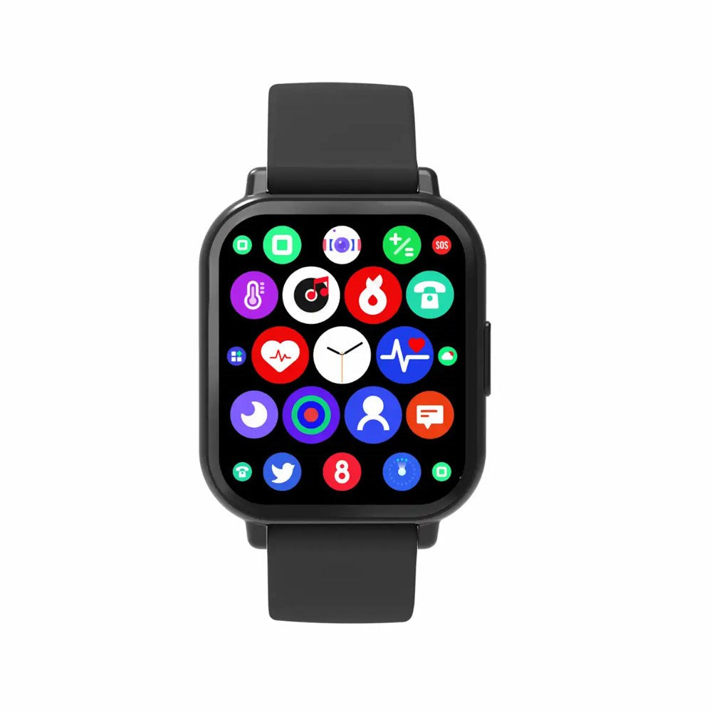 Denver SWC-176B Smartklokke med Søvn- og Fitnesssporing - Silikonrem - Svart