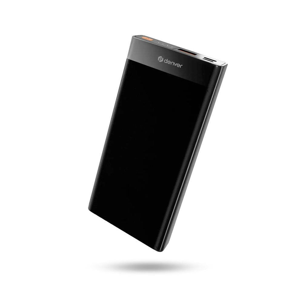 Denver PQC-10008 22.5W PowerBank - 10.000 mAh - Svart